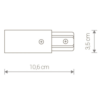 Питание боковое Profile Power End Cap 9462