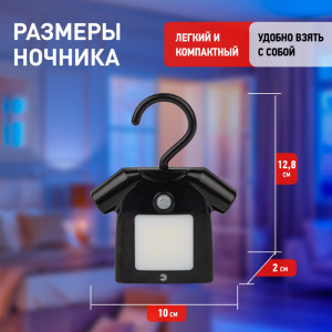 Ночник  NLED-486-1W-MS-BK